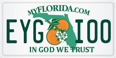 FL license plate EYGI00