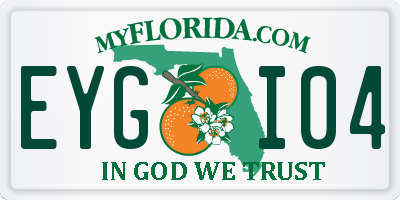 FL license plate EYGI04