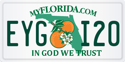 FL license plate EYGI20