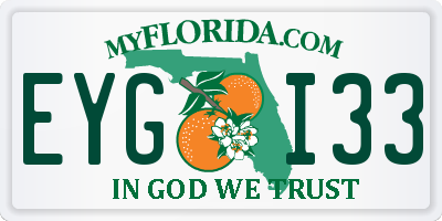 FL license plate EYGI33