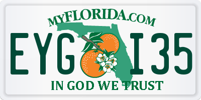 FL license plate EYGI35