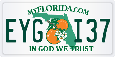 FL license plate EYGI37