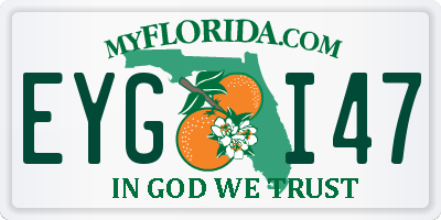 FL license plate EYGI47