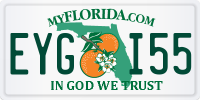 FL license plate EYGI55
