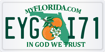 FL license plate EYGI71