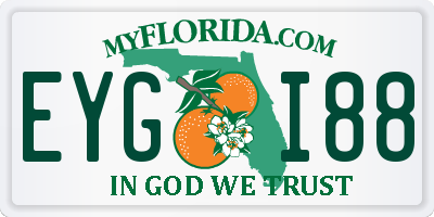 FL license plate EYGI88
