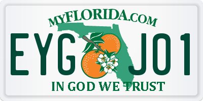 FL license plate EYGJ01