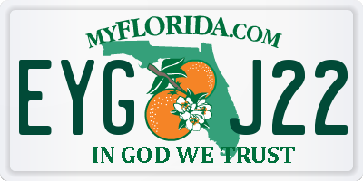 FL license plate EYGJ22