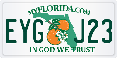 FL license plate EYGJ23