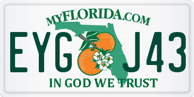 FL license plate EYGJ43