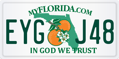 FL license plate EYGJ48