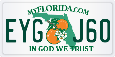 FL license plate EYGJ60