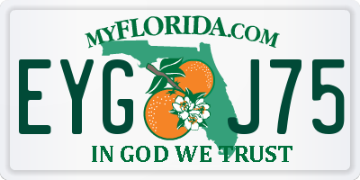 FL license plate EYGJ75
