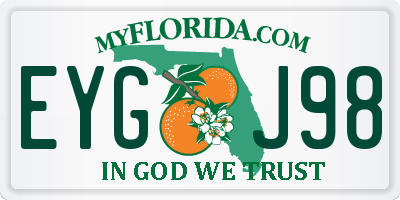 FL license plate EYGJ98