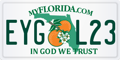 FL license plate EYGL23