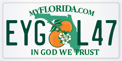 FL license plate EYGL47
