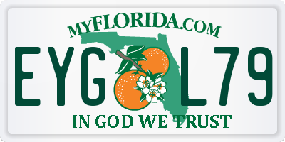 FL license plate EYGL79