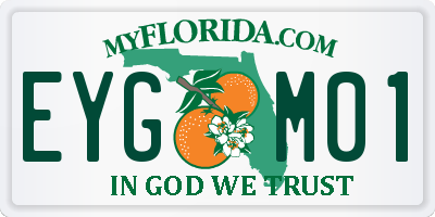 FL license plate EYGM01