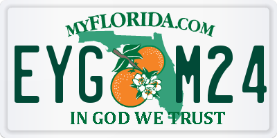 FL license plate EYGM24