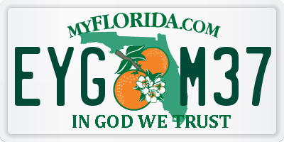 FL license plate EYGM37