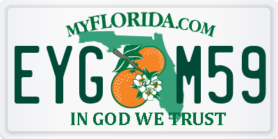 FL license plate EYGM59