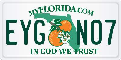 FL license plate EYGN07