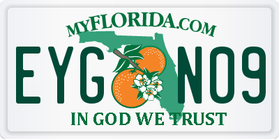FL license plate EYGN09