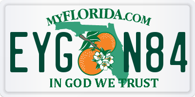 FL license plate EYGN84