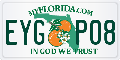 FL license plate EYGP08