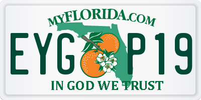 FL license plate EYGP19