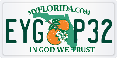 FL license plate EYGP32