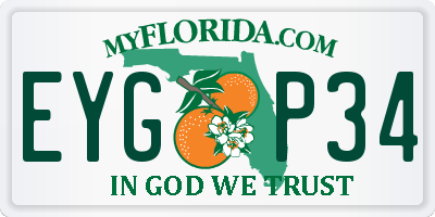 FL license plate EYGP34
