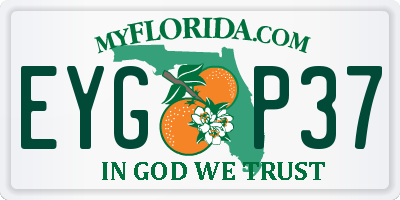 FL license plate EYGP37