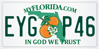 FL license plate EYGP46