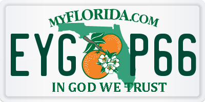 FL license plate EYGP66