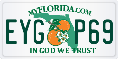 FL license plate EYGP69