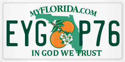 FL license plate EYGP76