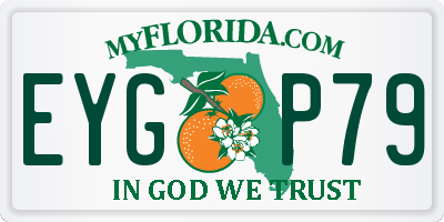 FL license plate EYGP79