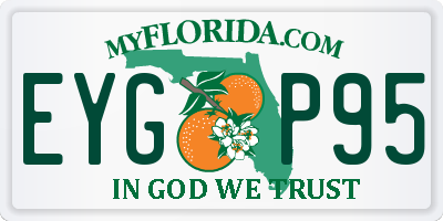 FL license plate EYGP95