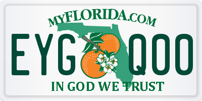 FL license plate EYGQ00