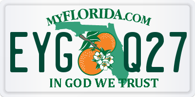 FL license plate EYGQ27