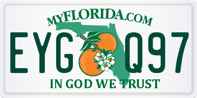 FL license plate EYGQ97