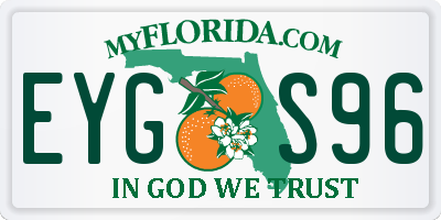 FL license plate EYGS96