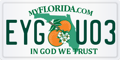 FL license plate EYGU03