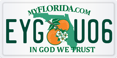 FL license plate EYGU06