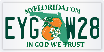 FL license plate EYGW28