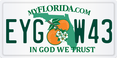 FL license plate EYGW43