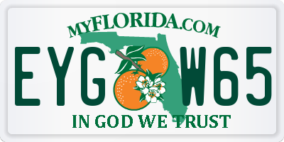 FL license plate EYGW65