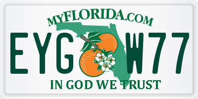 FL license plate EYGW77