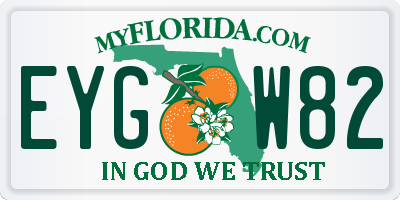 FL license plate EYGW82